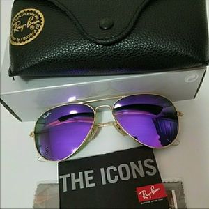 Purple Flash Rayban Aviators